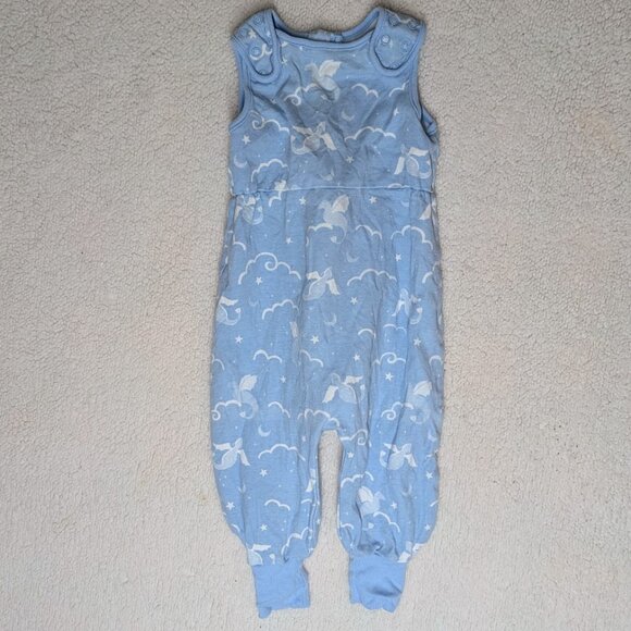 HALO Sleep Sack Swaddle Toddler  12-24 Month  Blue 100% Cotton Dragons - Picture 2 of 5